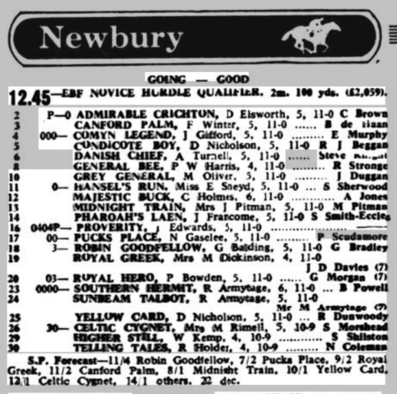 E.B.F. Novices Hurdle Qualifier (4, 5 and 6-y-o)