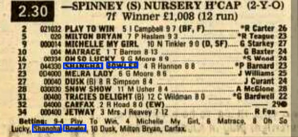 Spinney Nursery Selling Handicap 2yo