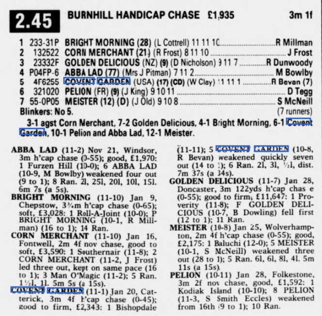 Burnhill Handicap Chase