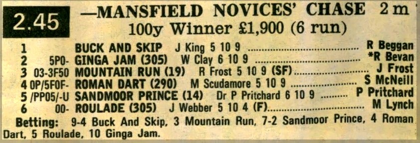 Mansfield Novices Chase