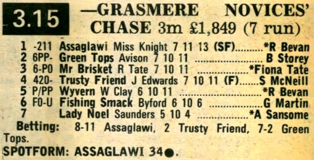 Grasmere Novices Chase