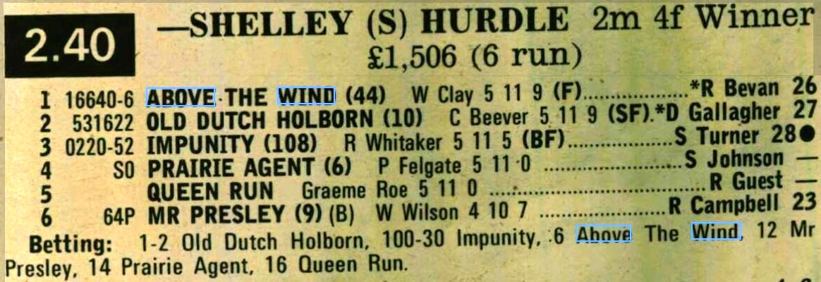 Shelley Selling Hurdle